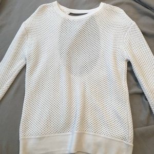 White Sweater with open back